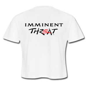 Women's Imminent Threat Cropped Tee - white