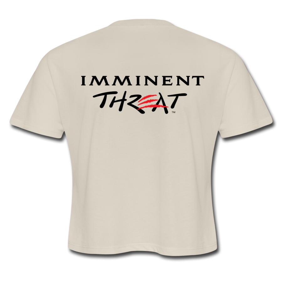 Women's Imminent Threat Cropped Tee - dust