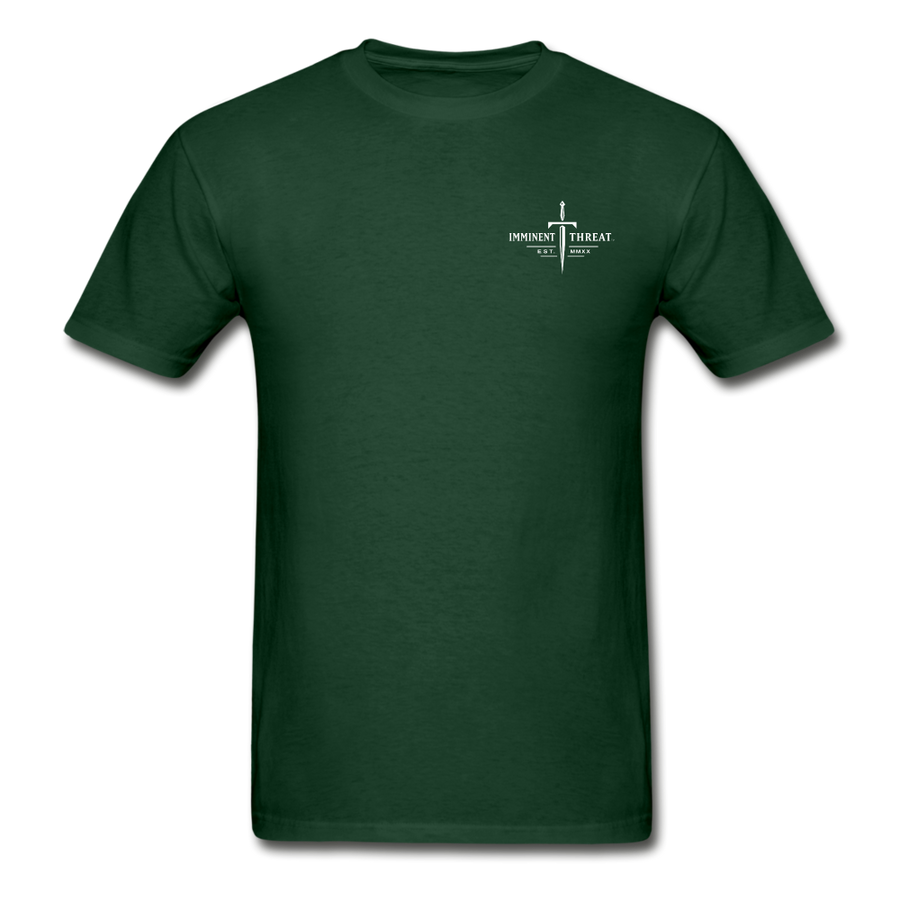 Big & Tall Tee - White Dagger - forest green