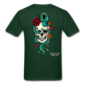 Big & Tall Tee - Color Snake & Skull - forest green