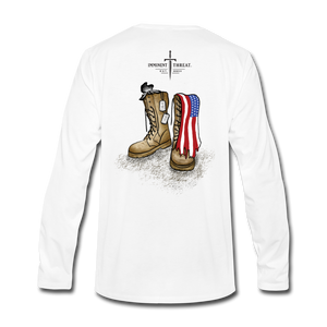 Men's Military Boots Long Sleeve - white