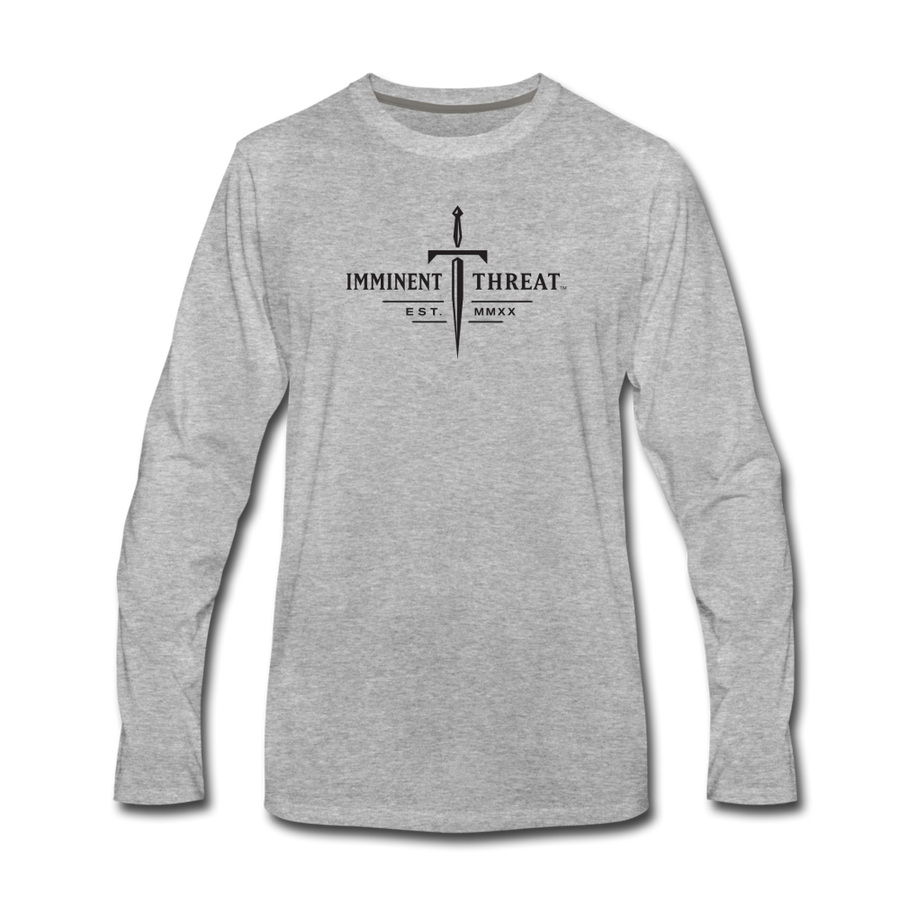 Men's Military Boots Long Sleeve - heather gray