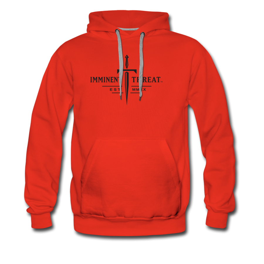 Heavy Blend White Dagger Adult Hoodie - red