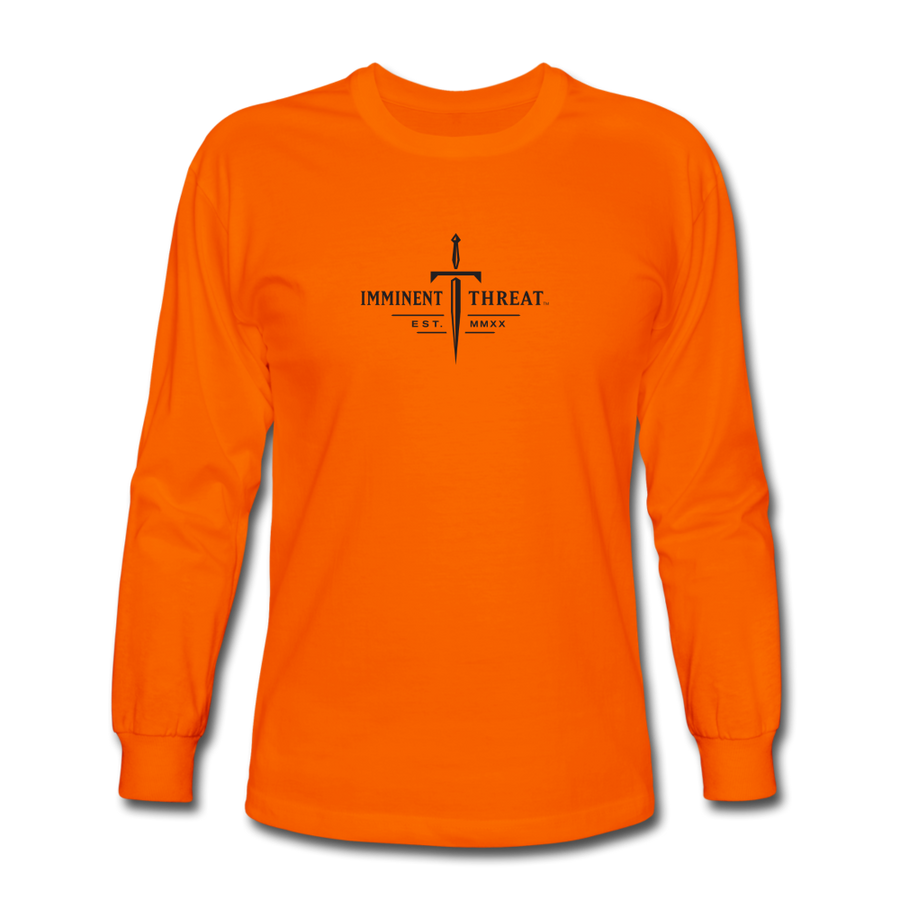 Men's Basic Dagger Long Sleeve Shirt - orange
