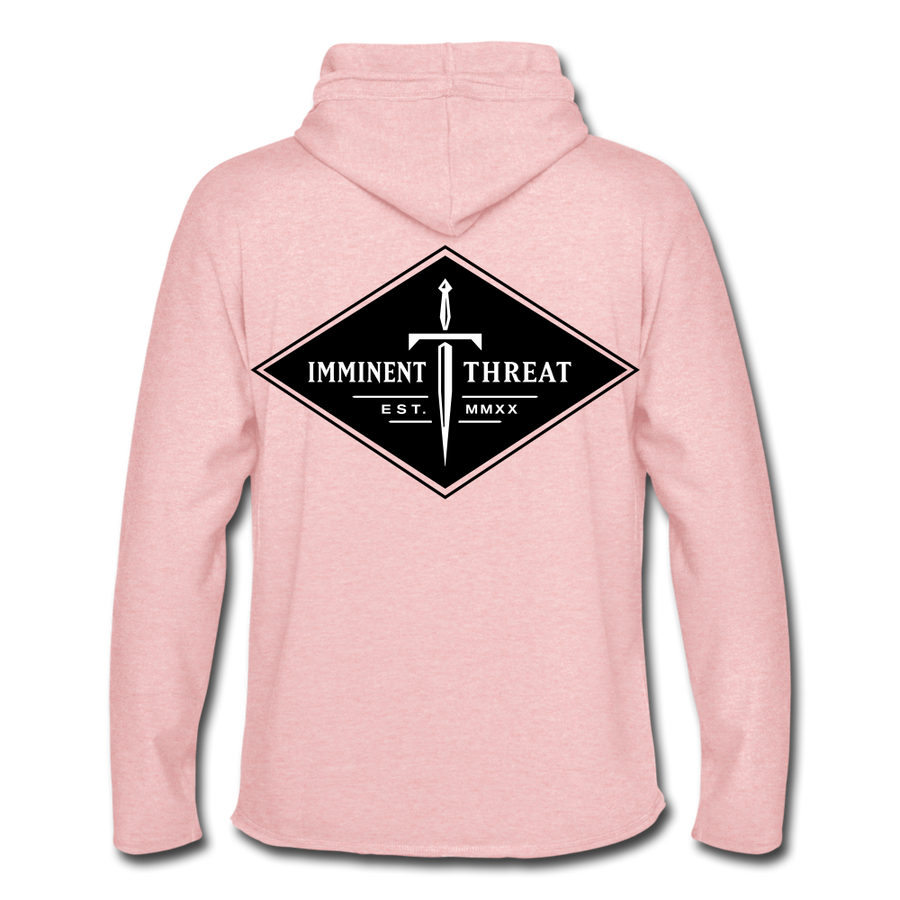 Black Diamond Lightweight Terry Hoodie - cream heather pink