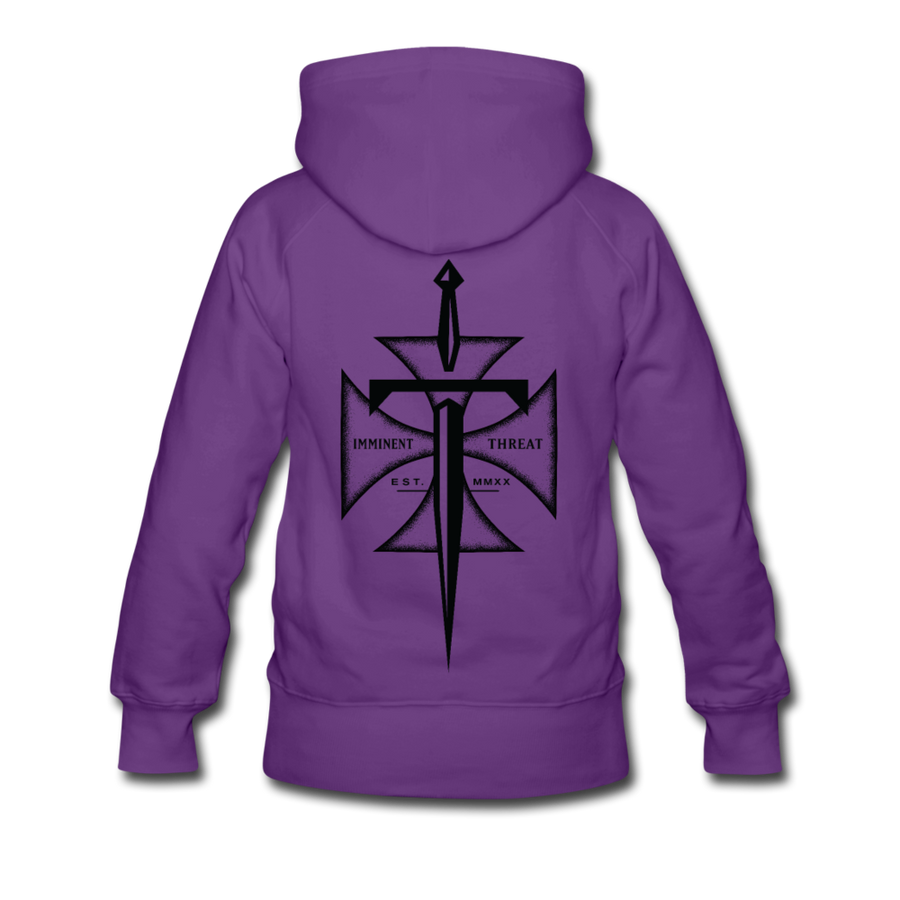 Women’s Maltese Cross Premium Hoodie - purple
