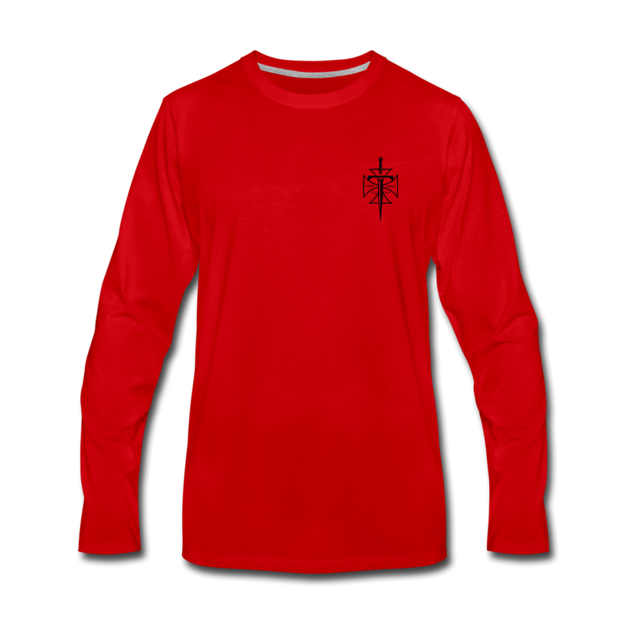 Men's Maltese Cross Long Sleeve - red