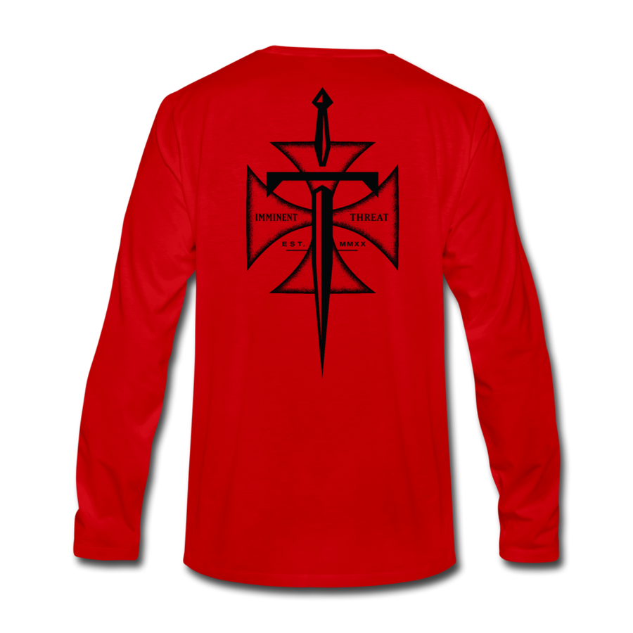 Men's Maltese Cross Long Sleeve - red