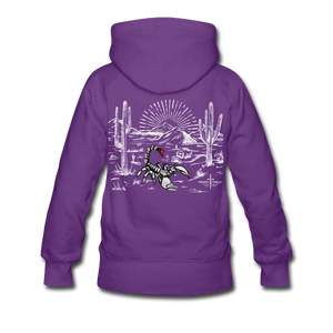 Women’s Desert Scorpion Premium Hoodie - purple