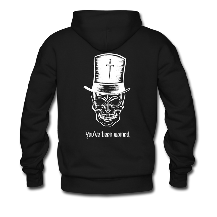 Top Hat Skull Men’s Premium Hoodie - black