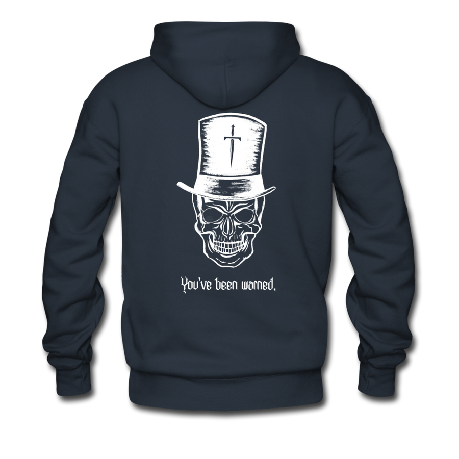 Top Hat Skull Men’s Premium Hoodie - navy