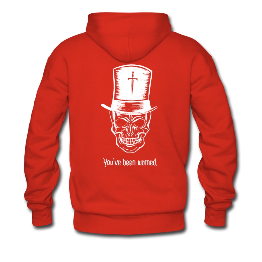 Top Hat Skull Men’s Premium Hoodie - red