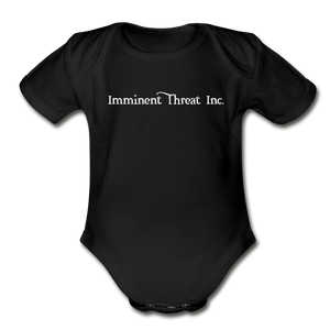 Organic B&W Mermaid Baby Bodysuit - black