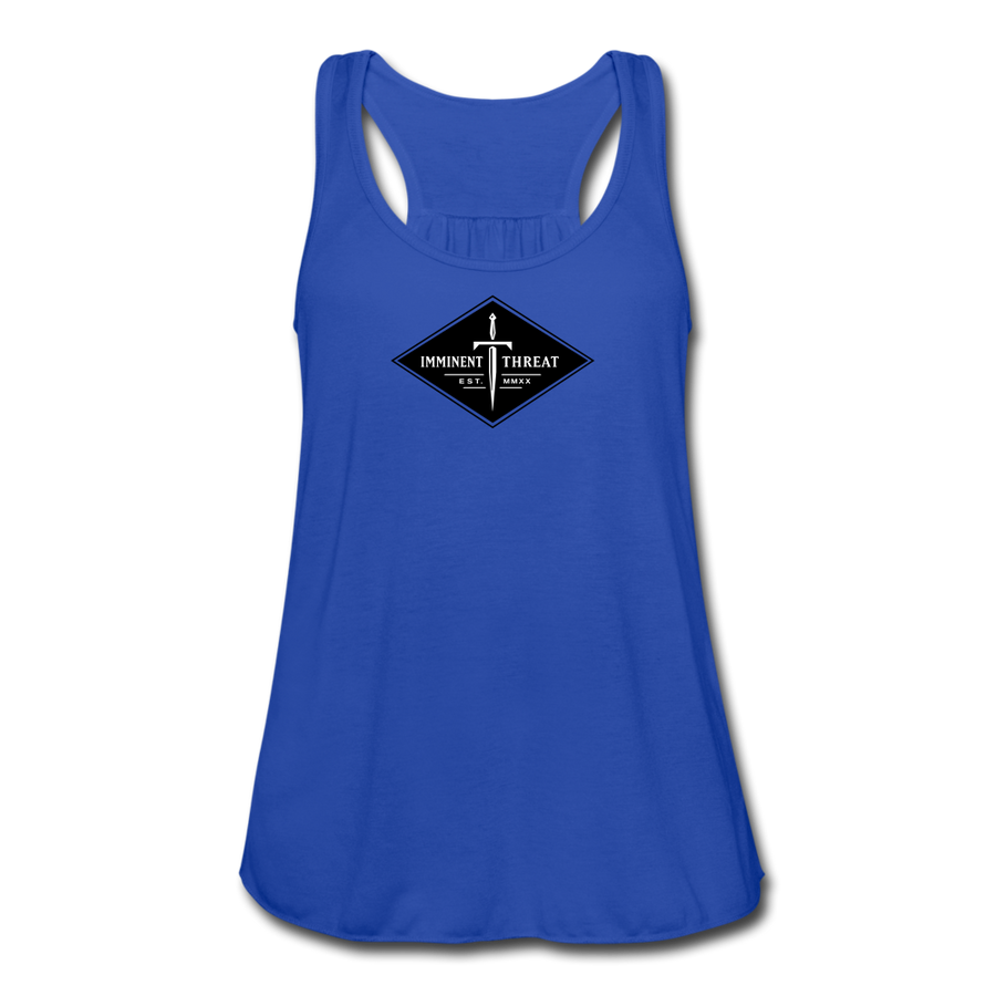 Women's Diamond Flowy Tank - royal blue