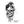 Load image into Gallery viewer, B&amp;W Snake &amp; Skull Sticker - white matte
