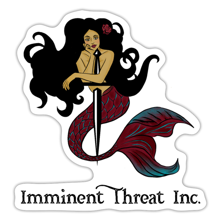Mermaid Sticker - white matte