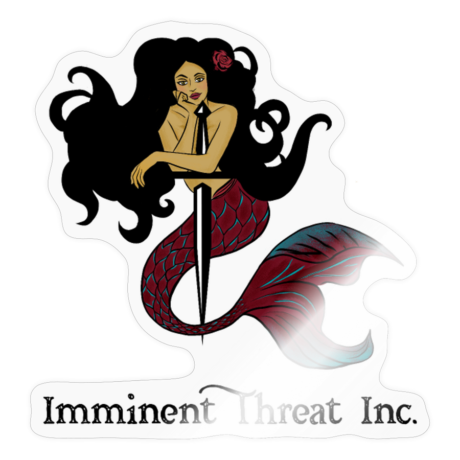 Mermaid Sticker - transparent glossy