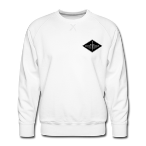 Men's Black Diamond Crew Neck Sweatshirt - white
