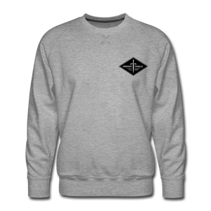 Men's Black Diamond Crew Neck Sweatshirt - heather grey