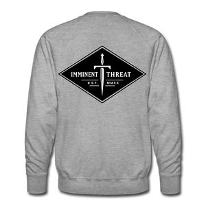 Men's Black Diamond Crew Neck Sweatshirt - heather grey