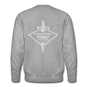Men's Dagger-Diamond Crew Neck Sweatshirt - heather grey