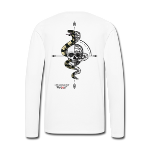 Men's Geo Snake & Skull Long Sleeve - white