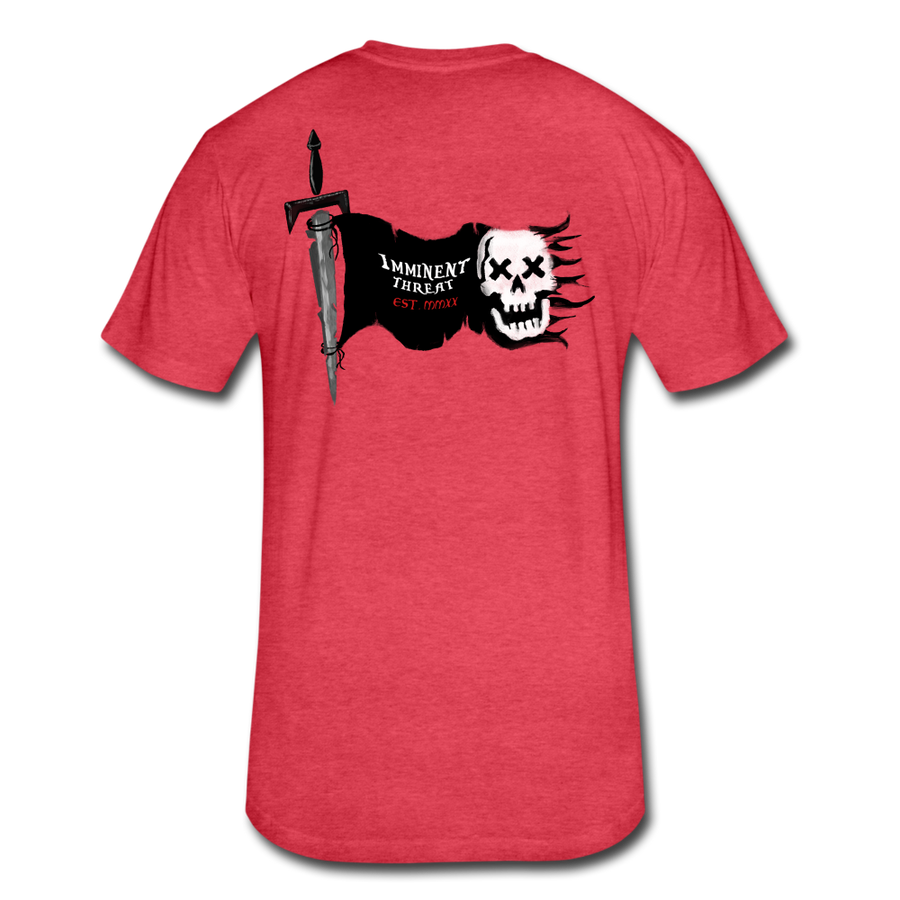 Men's Pirate Flag Tee - heather red