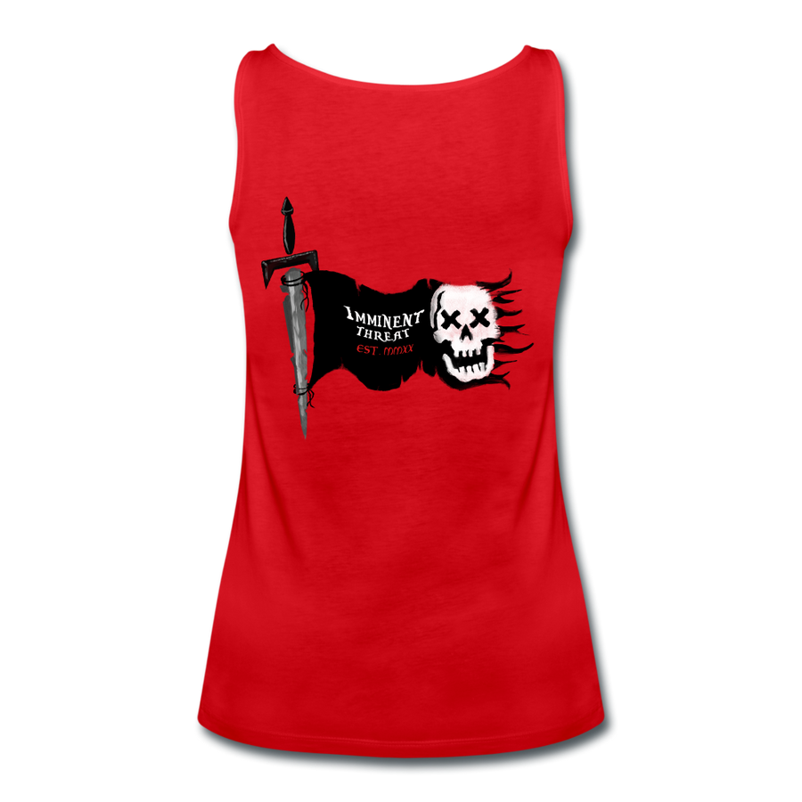 Women’s Premium Pirate Flag Tank Top - red