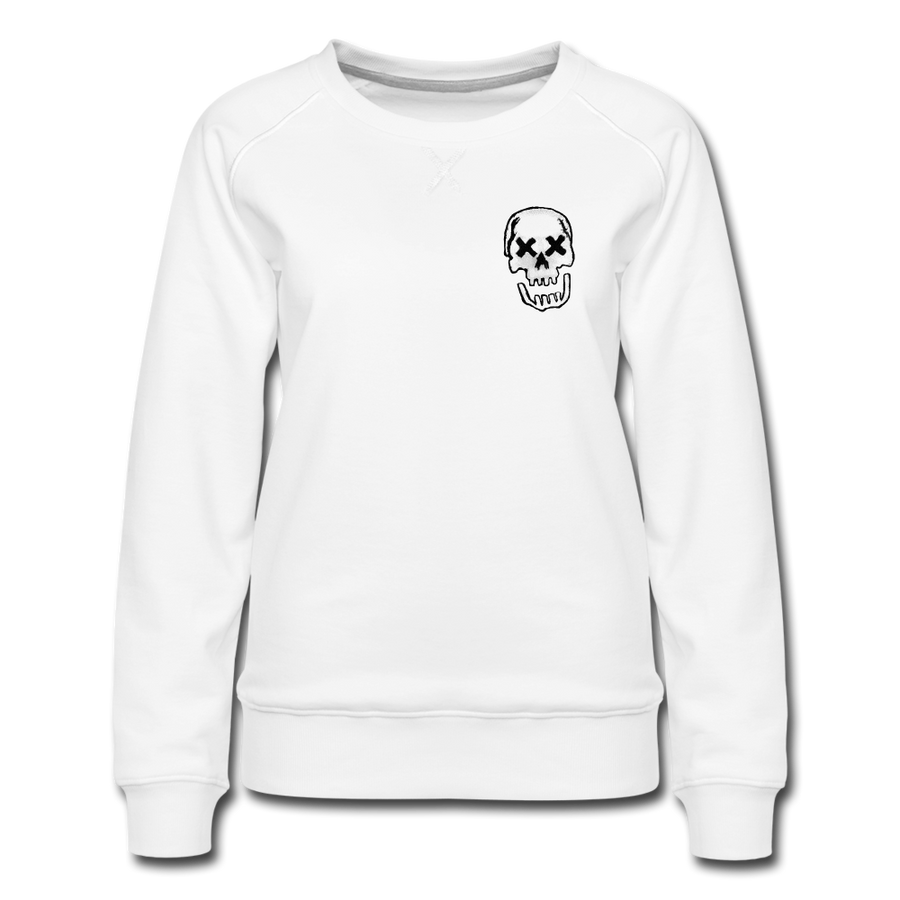 Women’s Pirate Flag Crew Neck Sweatshirt - white