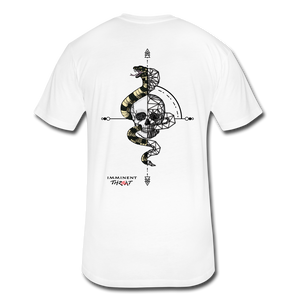 Men's Fitted Geo Snake & Skull T-Shirt - white