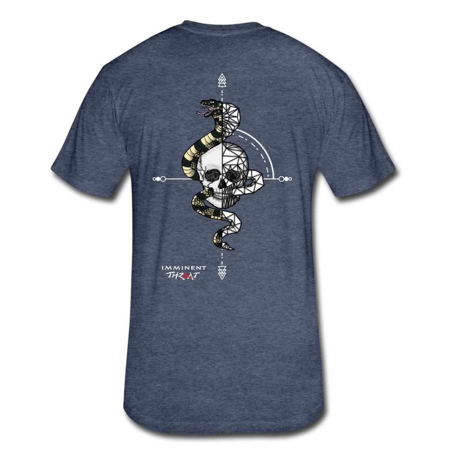 Men's Geo Snake & Skull T-Shirt - heather navy