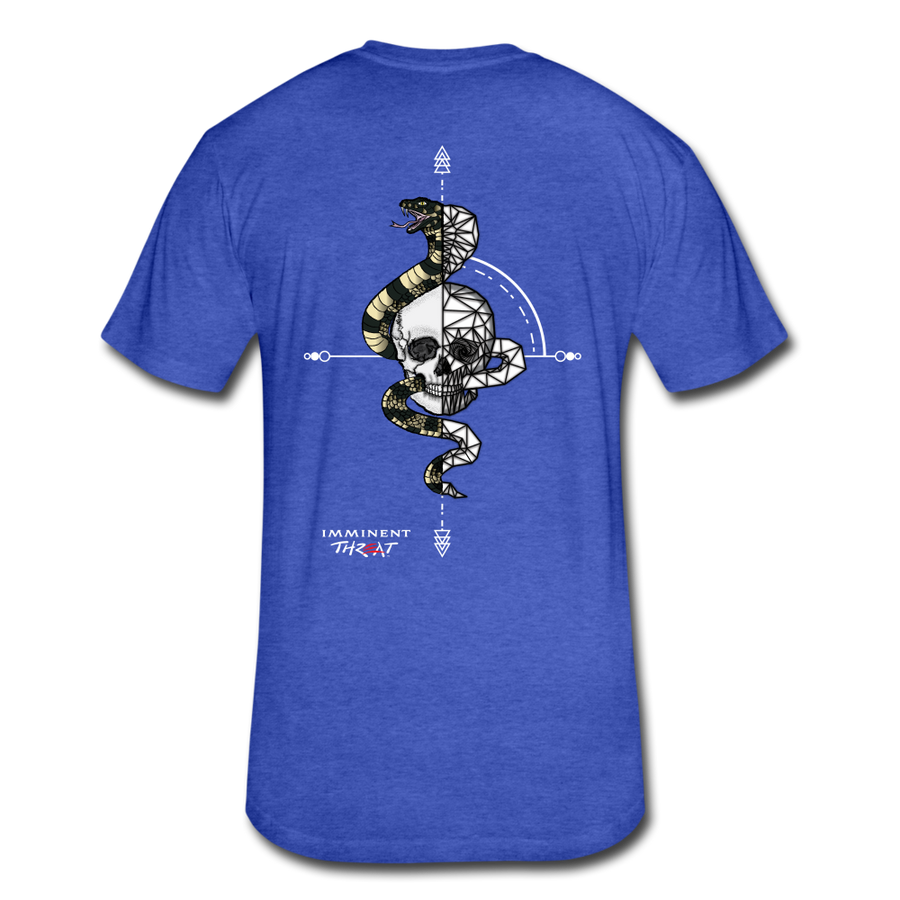 Men's Geo Snake & Skull T-Shirt - heather royal
