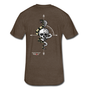 Men's Geo Snake & Skull T-Shirt - heather espresso