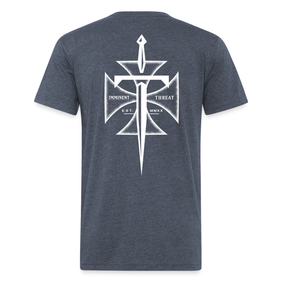 Men's Maltese Cross T-Shirt - heather navy