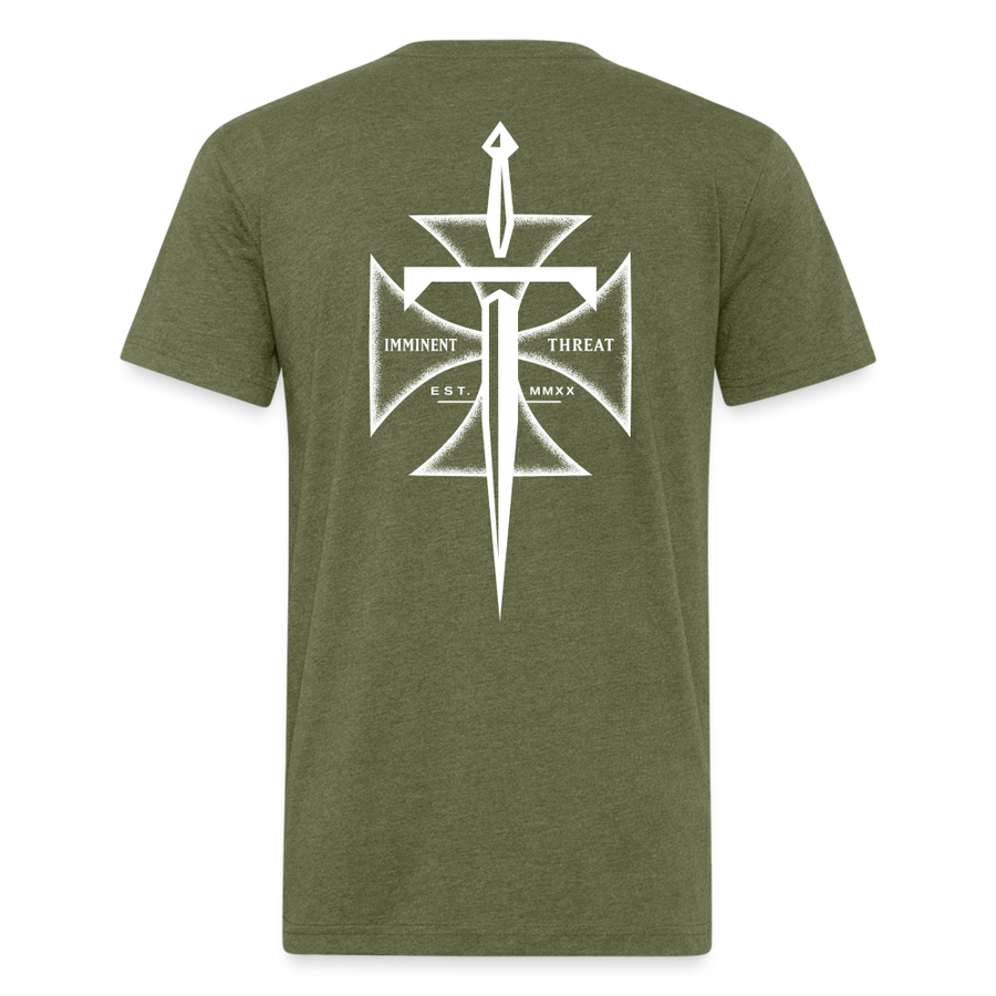 Men's Maltese Cross T-Shirt - heather military green